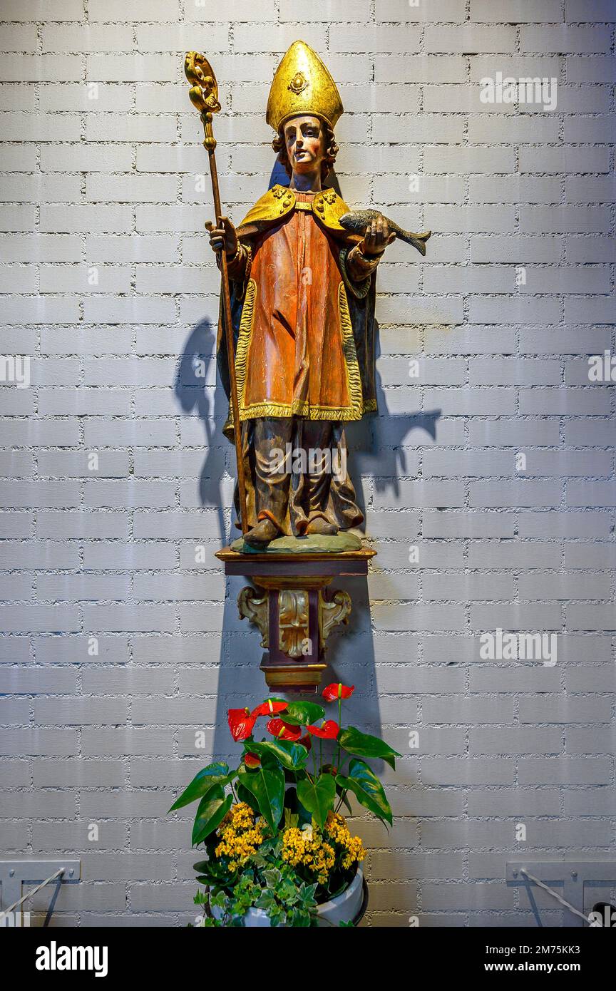 Figure, Saint Ulrich, Church of Saint Ulrich, Obermaiselstein, Allgaeu