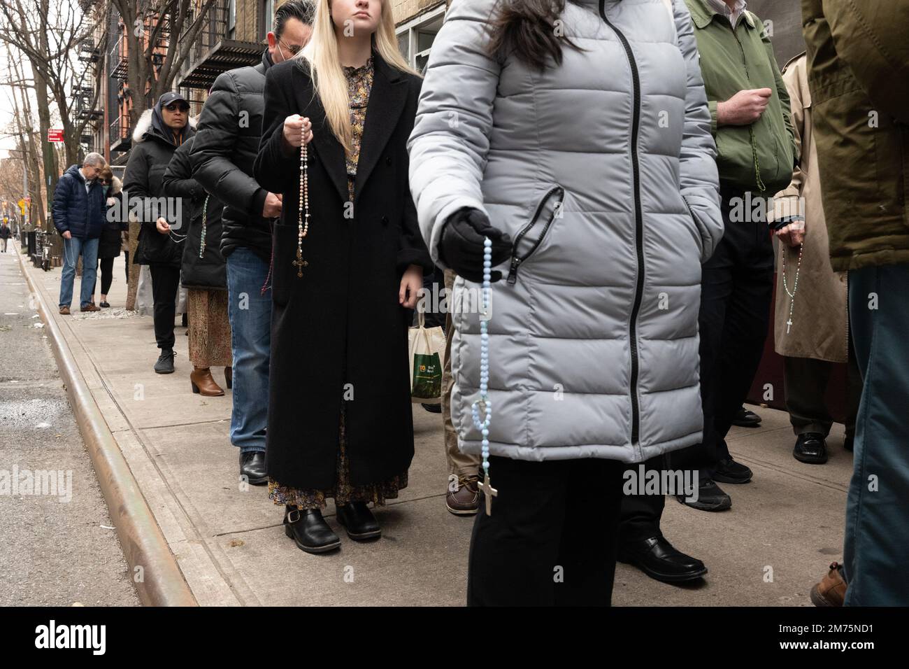 New York, New York, USA. 7th Jan, 2023. Pro-choice demonstrators clash with pro-lifers during their monthly protest before both parties converge on the planned parenthood office on Mott and Bleeker Streets in New York. (Credit Image: © Brian Branch Price/ZUMA Press Wire) Credit: ZUMA Press, Inc./Alamy Live News Stock Photo