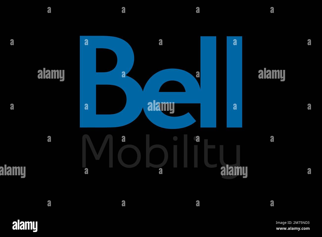 Bell Mobility, Logo, Black background Stock Photo Alamy