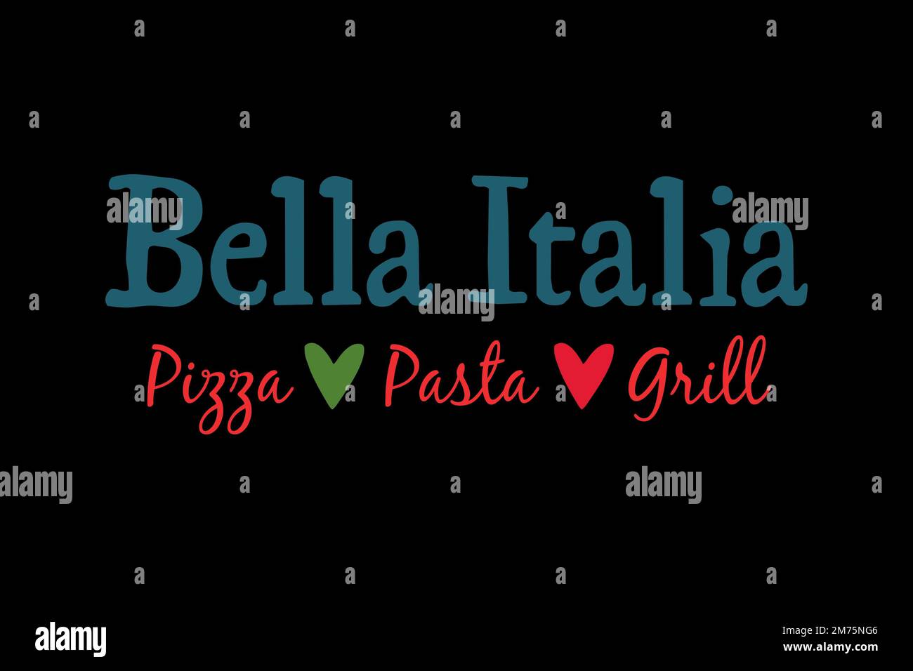 Bella Italia, Logo, Black background Stock Photo Alamy