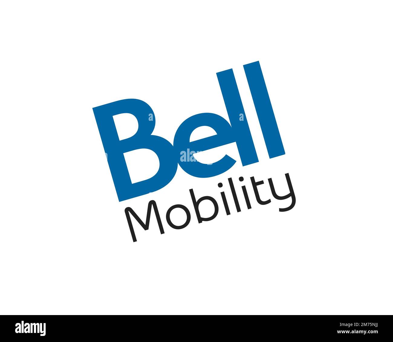 Bell Mobility, rotated logo, white background Stock Photo Alamy