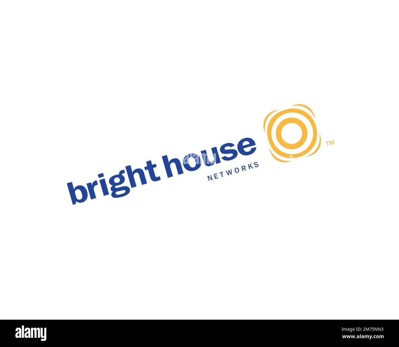 Bright House Networks, Rotated Logo, White Background Stock Photo Alamy