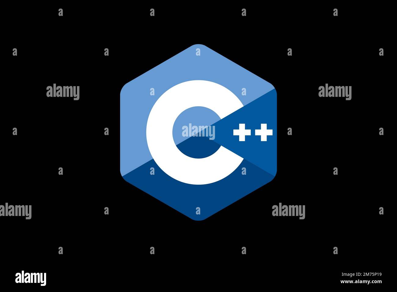 C++, Logo, Black background Stock Photo - Alamy