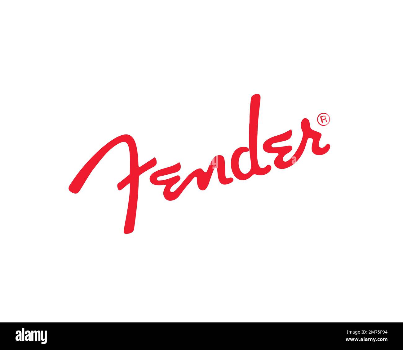 Fender Musical Instruments Corporation, Rotated Logo, White Background
