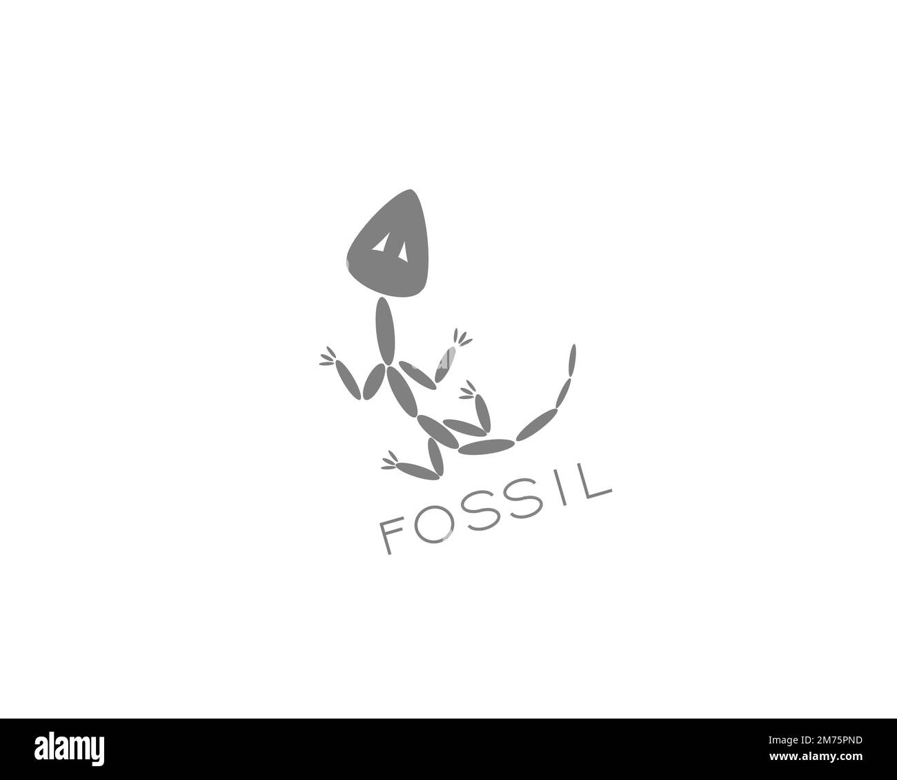 Fossil software, rotated logo, white background Stock Photo Alamy