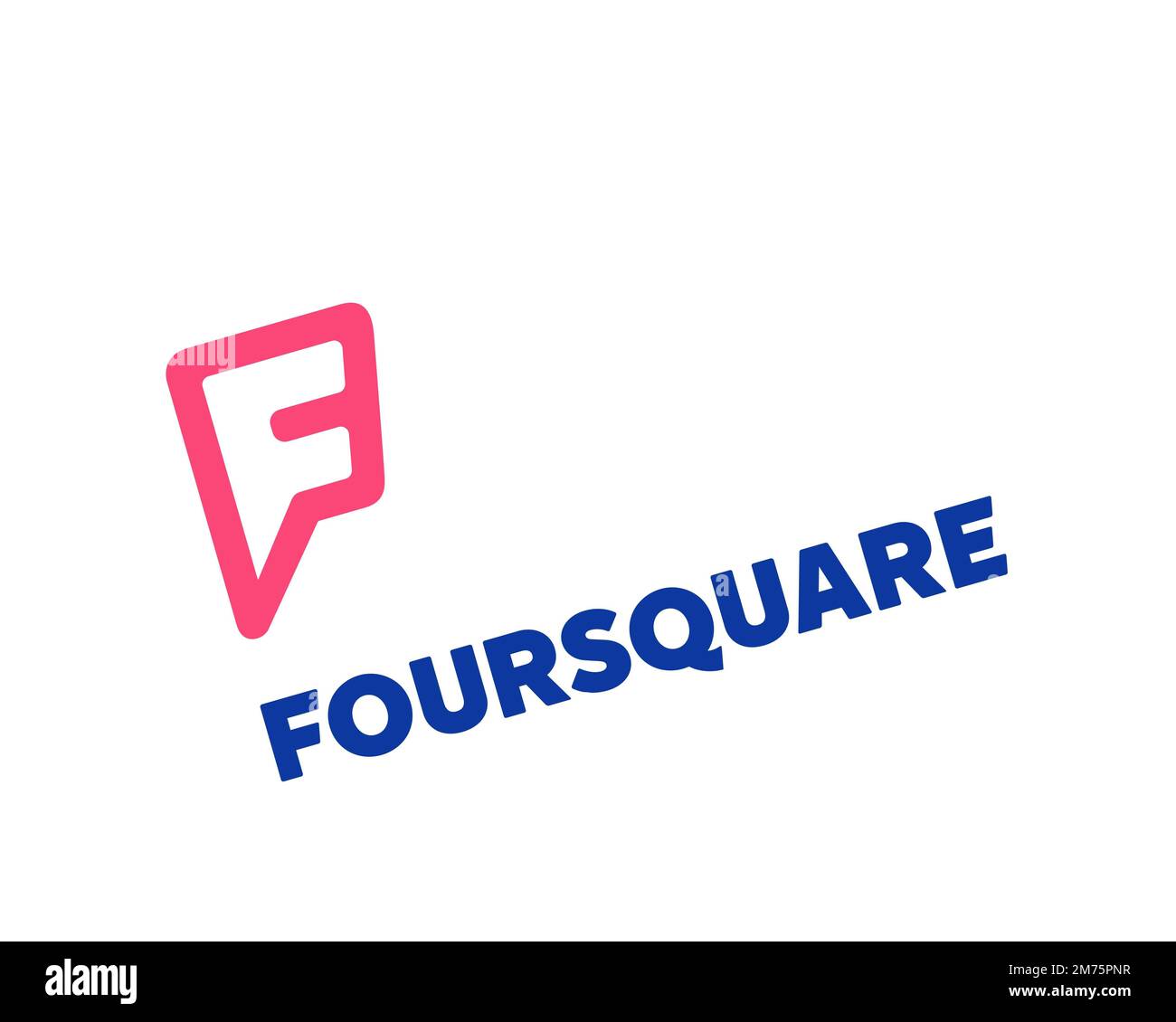 Foursquare City Guide, rotated logo, white background Stock Photo - Alamy