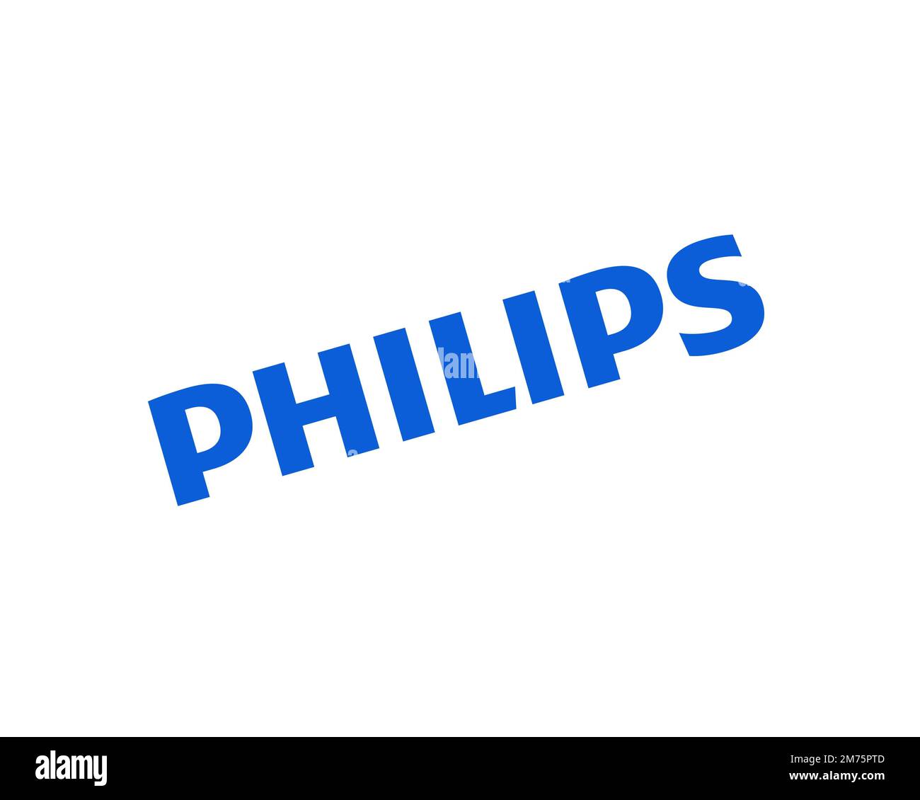 Philips, rotated logo, white background Stock Photo - Alamy