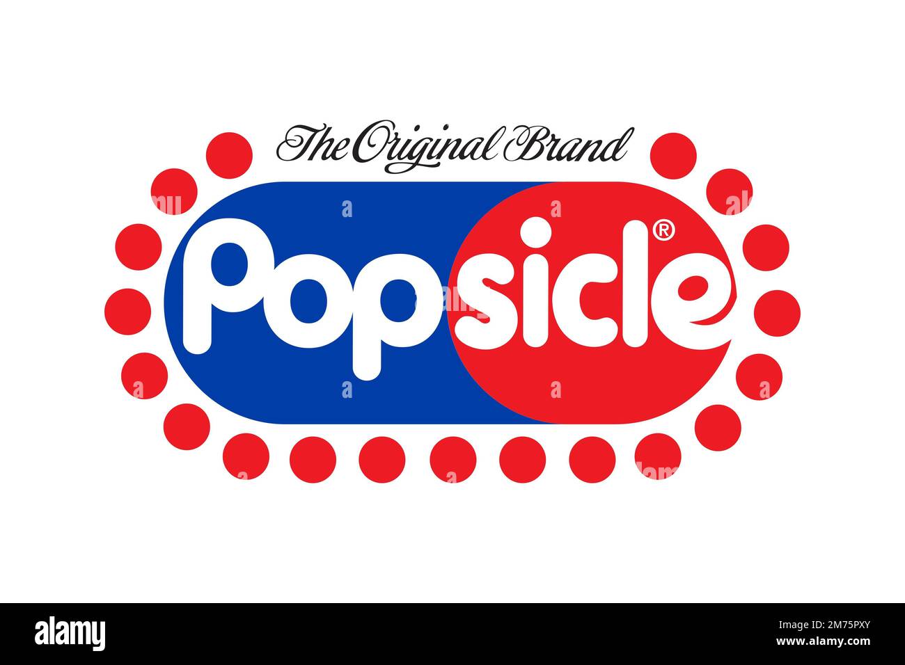 Popsicle brand, Logo, White background Stock Photo Alamy