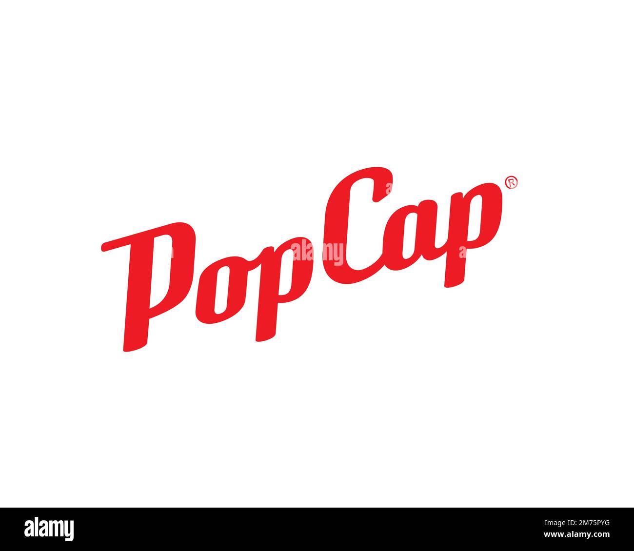 PopCap Games, Rotated Logo, White Background Stock Photo Alamy