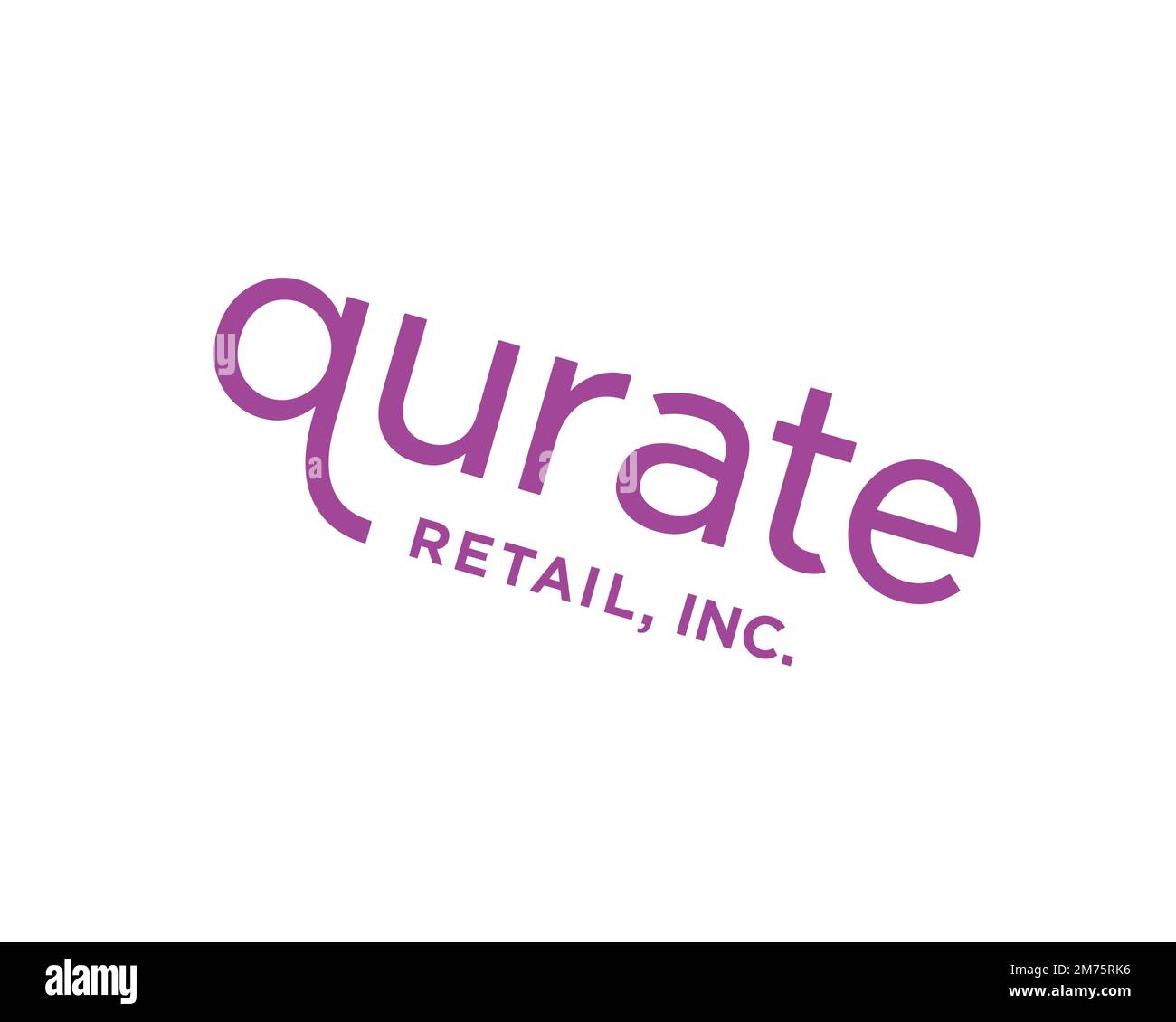 Qurate Retail Group, rotated logo, white background B Stock Photo Alamy