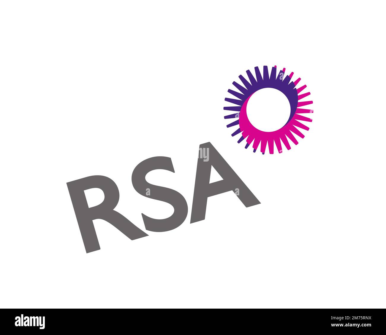 RSA Insurance Group, rotated logo, white background Stock Photo Alamy