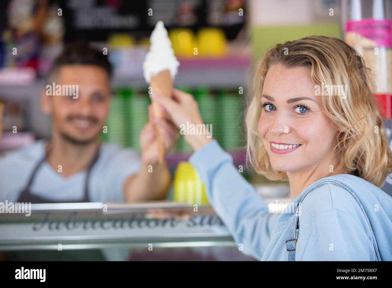 Woman ice cream fridge hires stock photography and images Alamy
