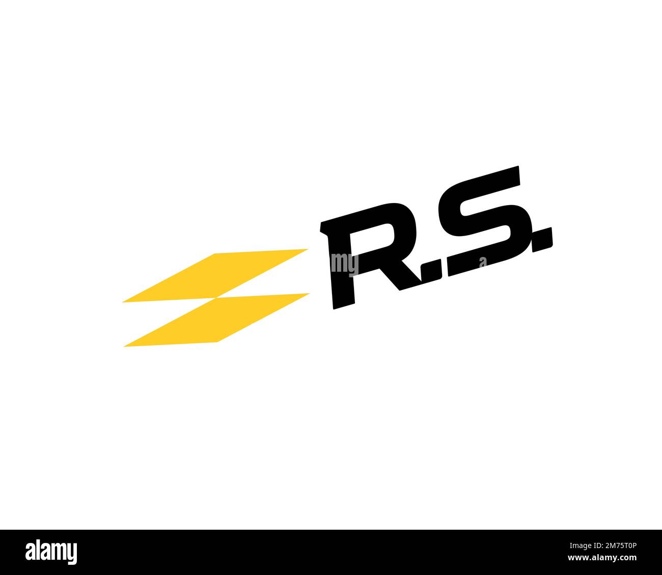 Renault Sport, Rotated Logo, White Background Stock Photo - Alamy