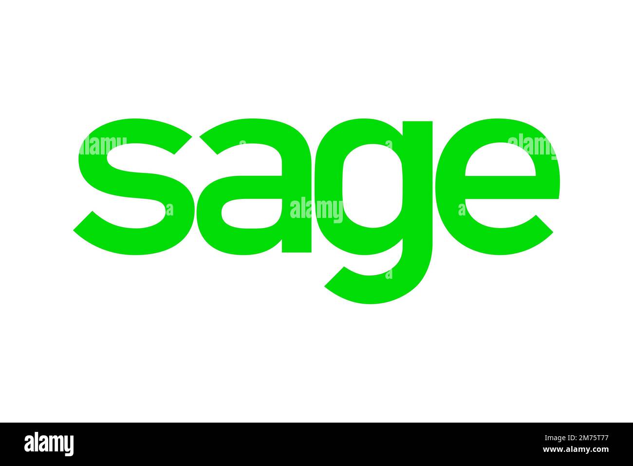Sage Group, Logo, White background Stock Photo Alamy