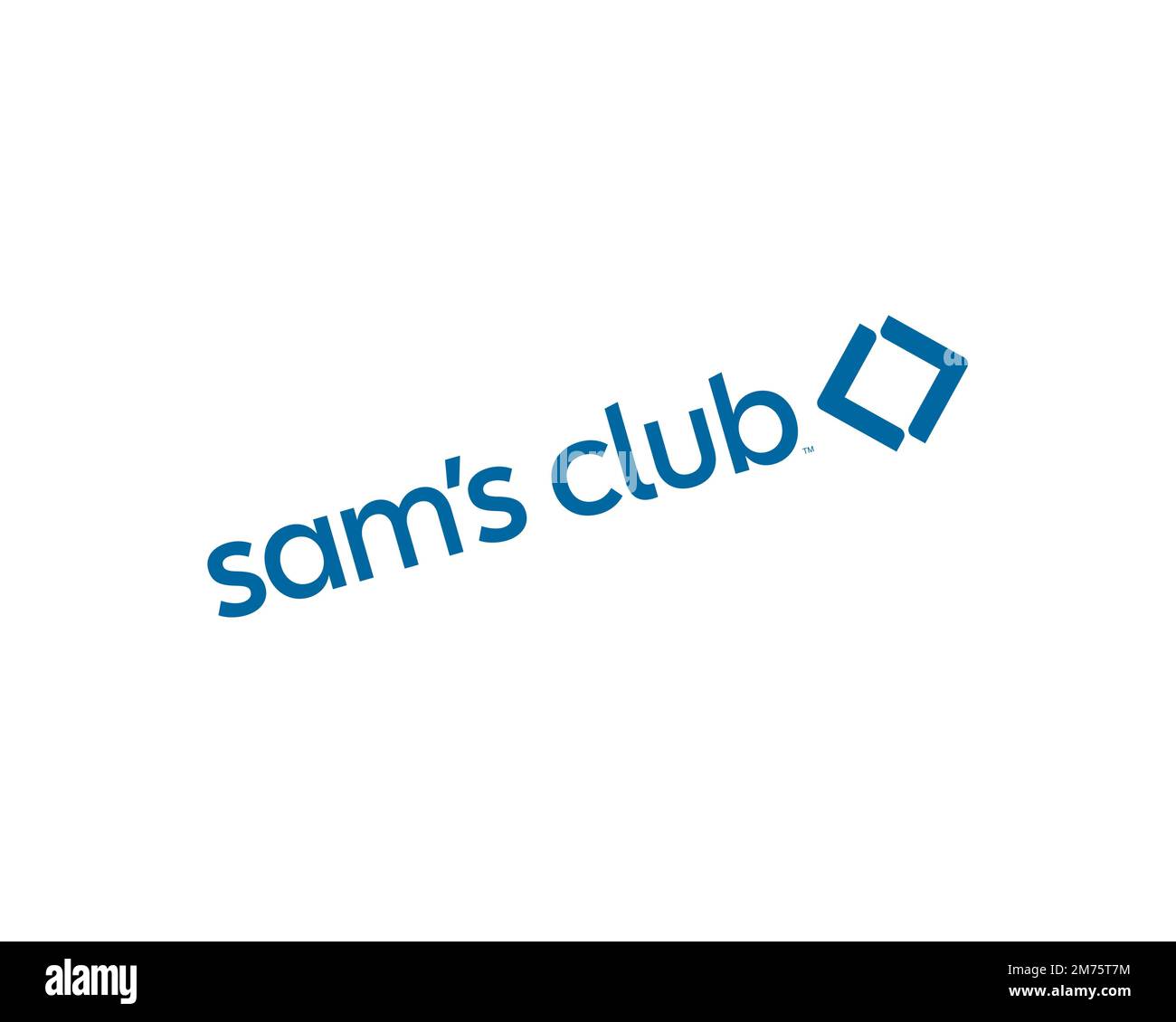 Sam's Club, Rotated Logo, White Background Stock Photo