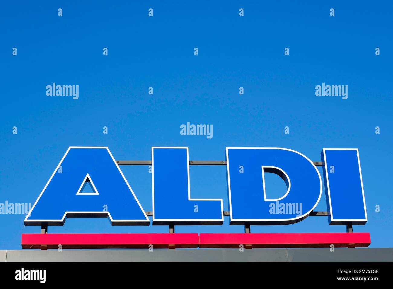 Sign and logo ALDI, Aldi Nord, discounter, North RhineWestphalia