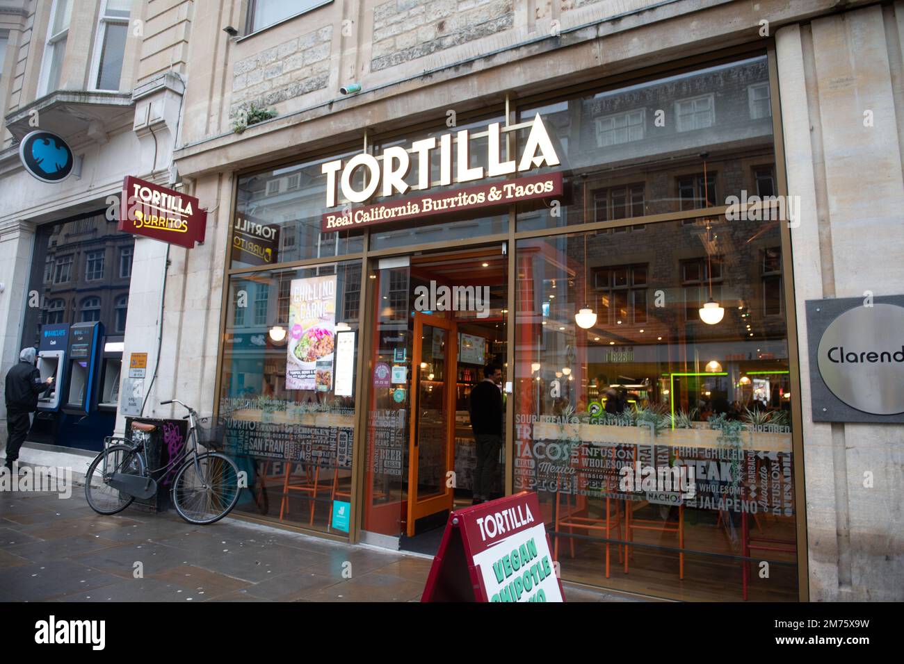 Tortilla, Burritos and Tacos, Oxford City Centre Stock Photo Alamy