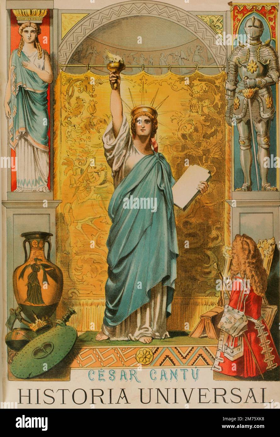 "Historia Universal" (Universal History), by César Cantú. Volume I