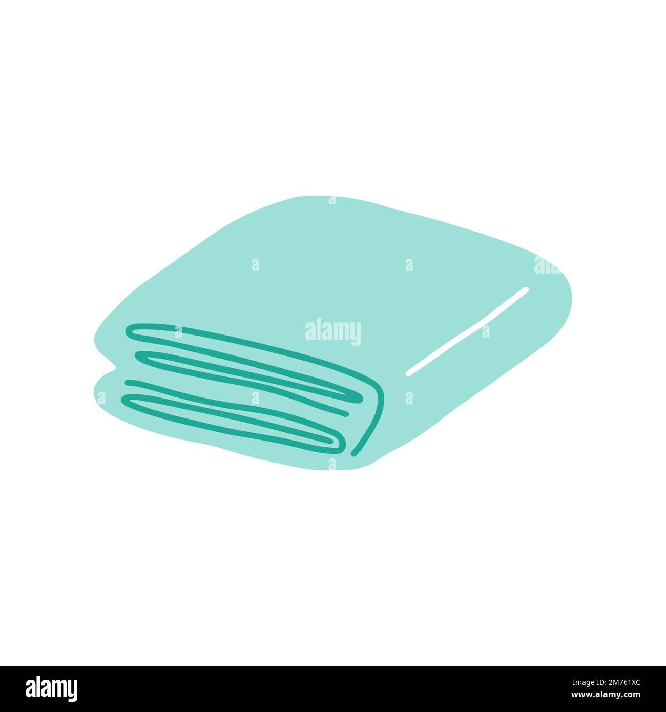 Doodle towel illustration Stock Vector