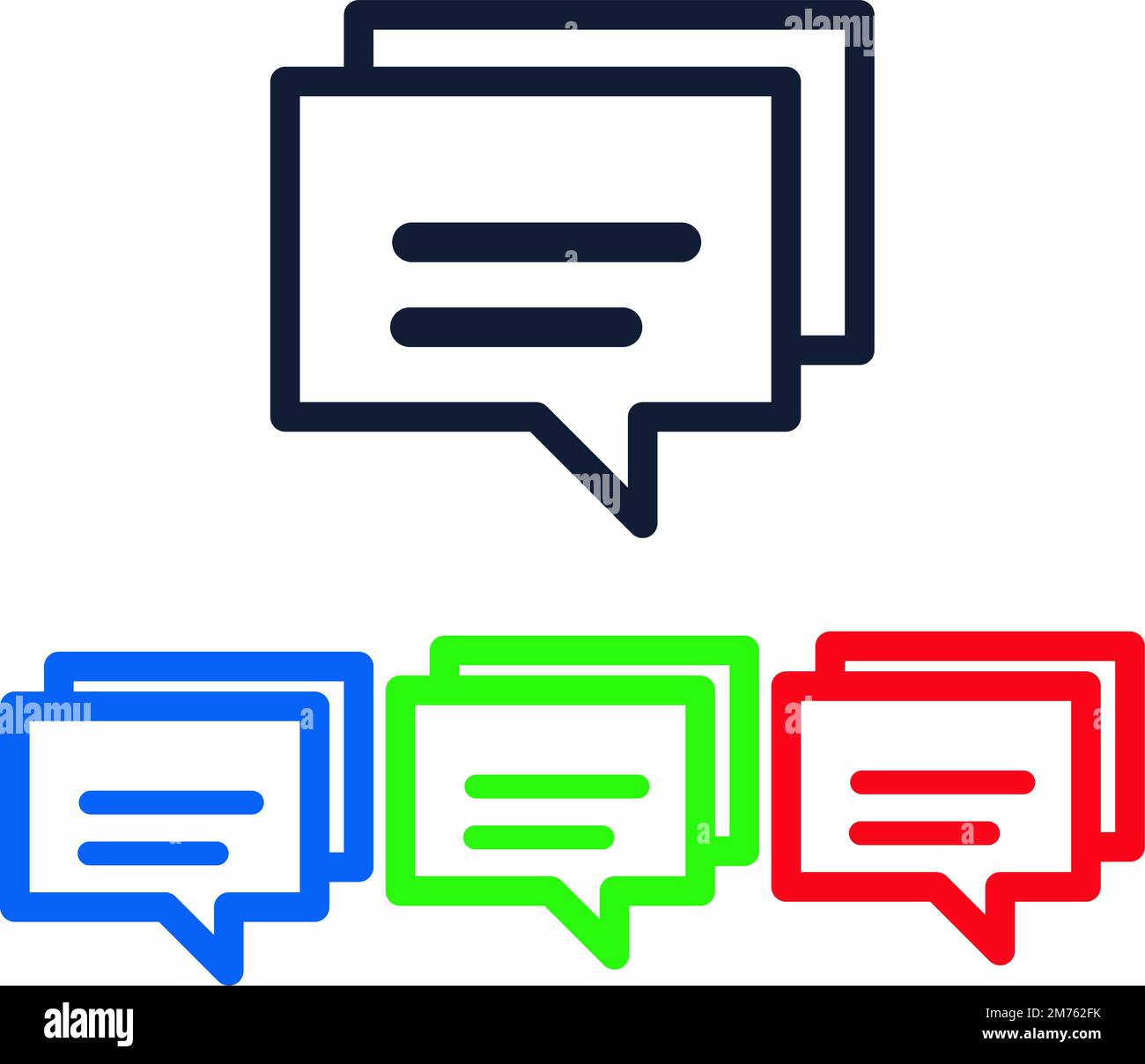 Chat Speech Bubble Icon Vector Logo Template Illustration Design ...
