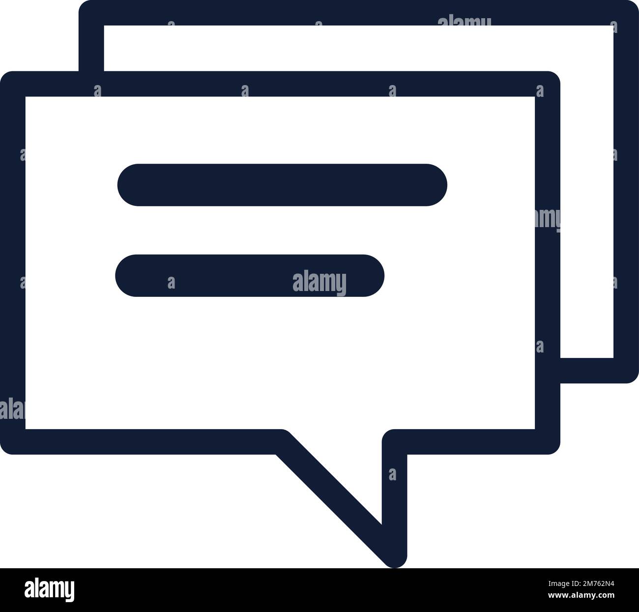 Speech bubble text outline icon. linear style sign for mobile concept ...