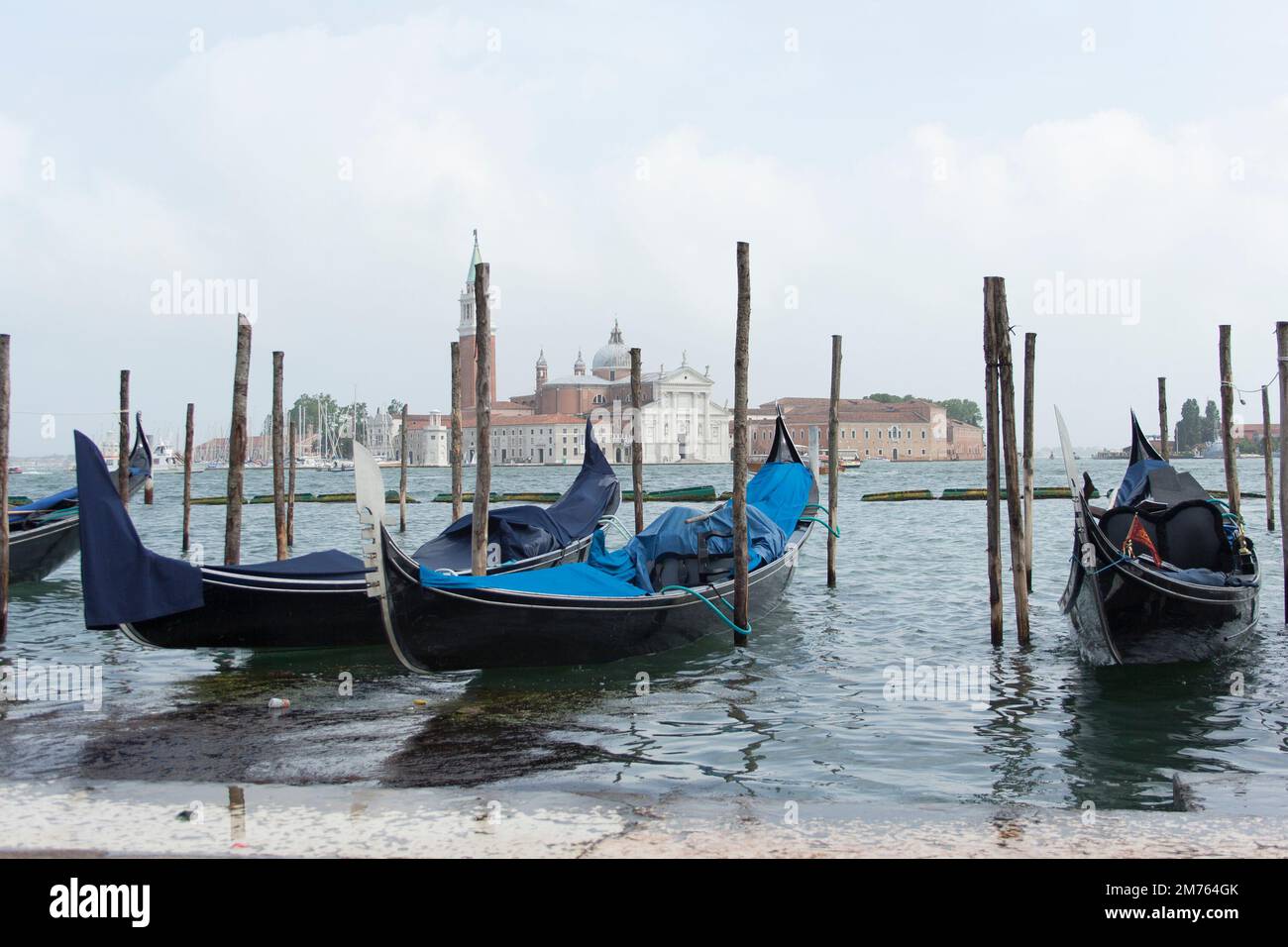 gondolas, typical boats of the Venice lagoon, Italy Stock Photo - Alamy