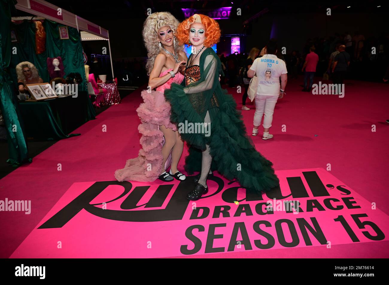 London, UK. 07th Jan, 2023. Miss dynasty and Cynthia Road attends the RuPaul’s DragCon UK