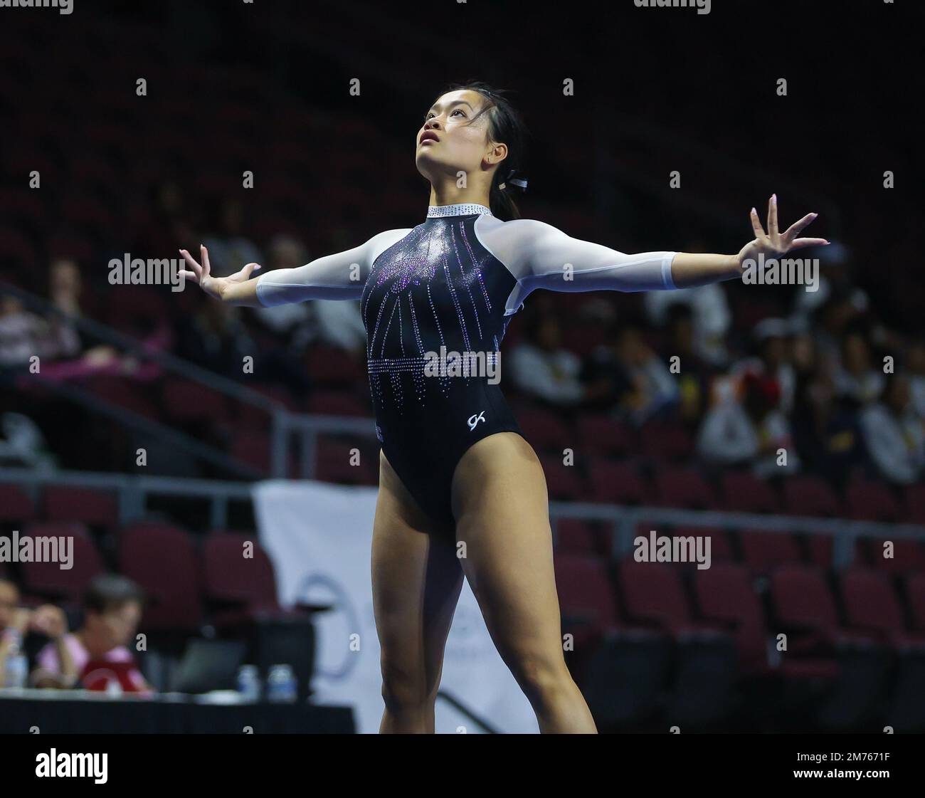 Las Vegas, NV, USA. 7th Jan, 2023. Iowa' Adeline Kenlin competes on the