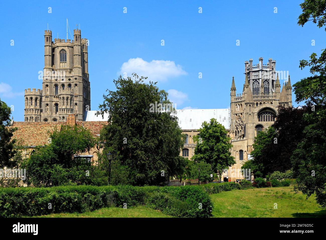 Ely Cathedral, West tower, Octagon Tower, Lantern Tower, Cambridgeshire, England Stock Photo