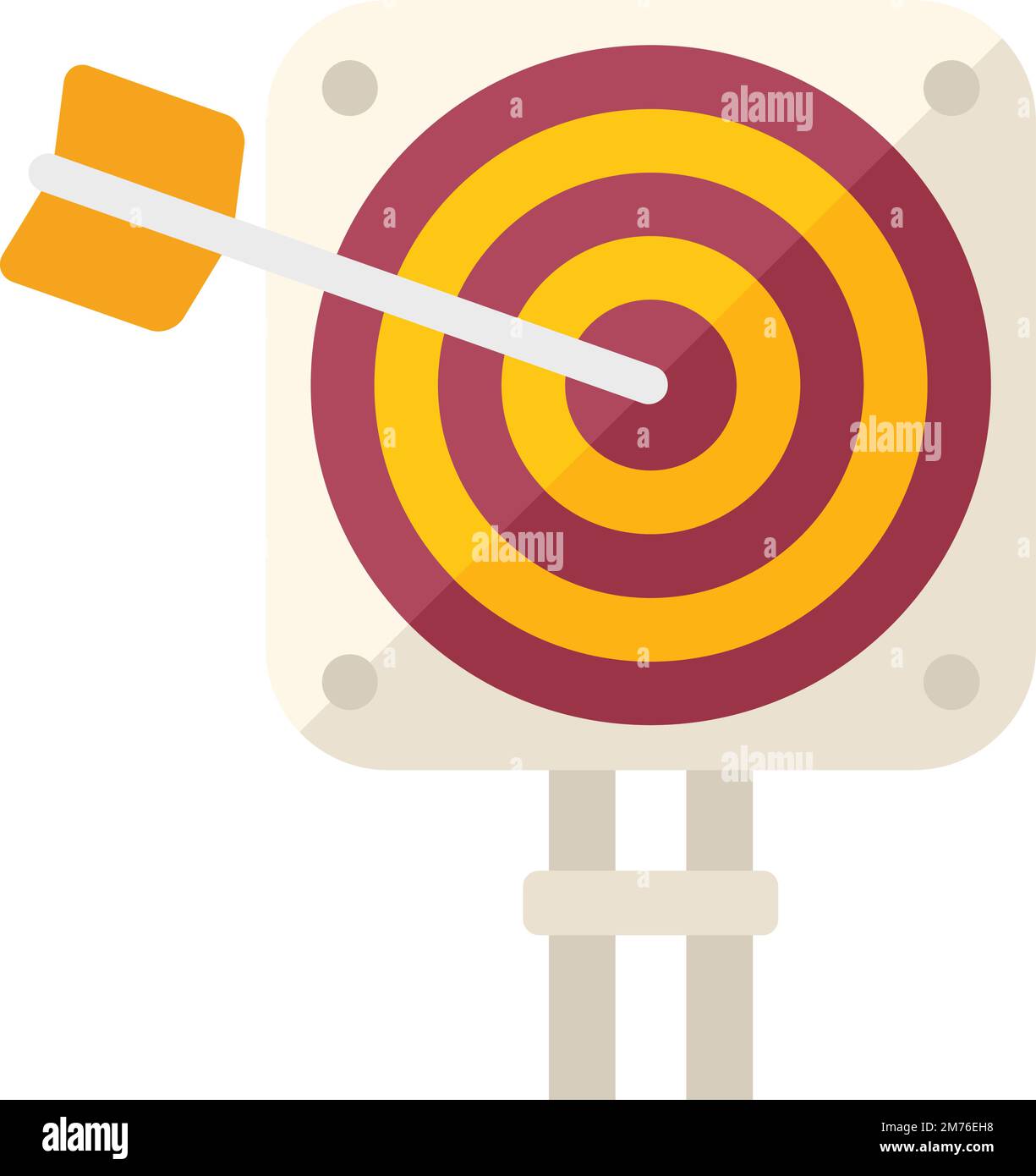 Solution new target icon flat vector. Creative problem. Idea work ...