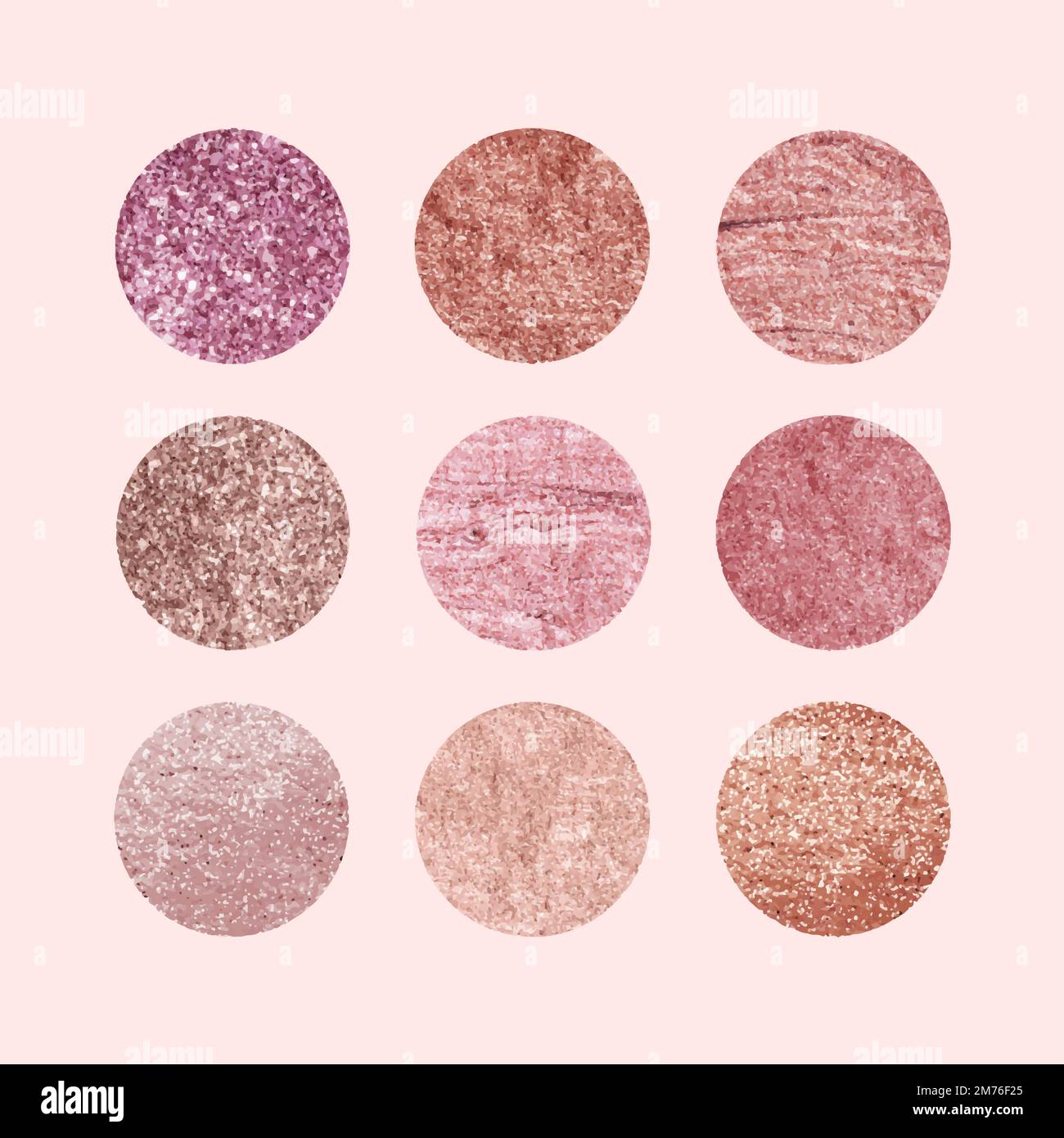 Set of round pink texture vectors Stock Vector Image & Art - Alamy