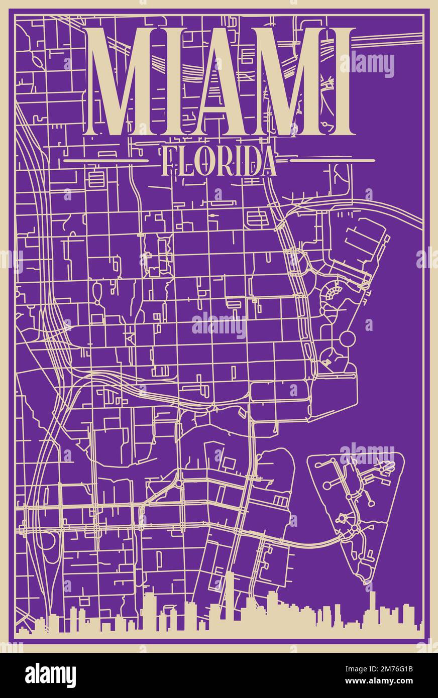 Travel poster florida Stock Vector Images Alamy