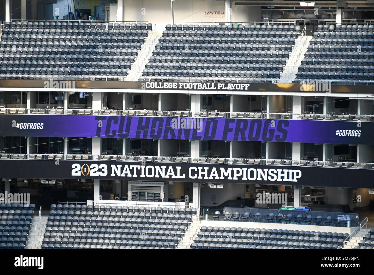 General overall view of SoFi Stadium before the College Football