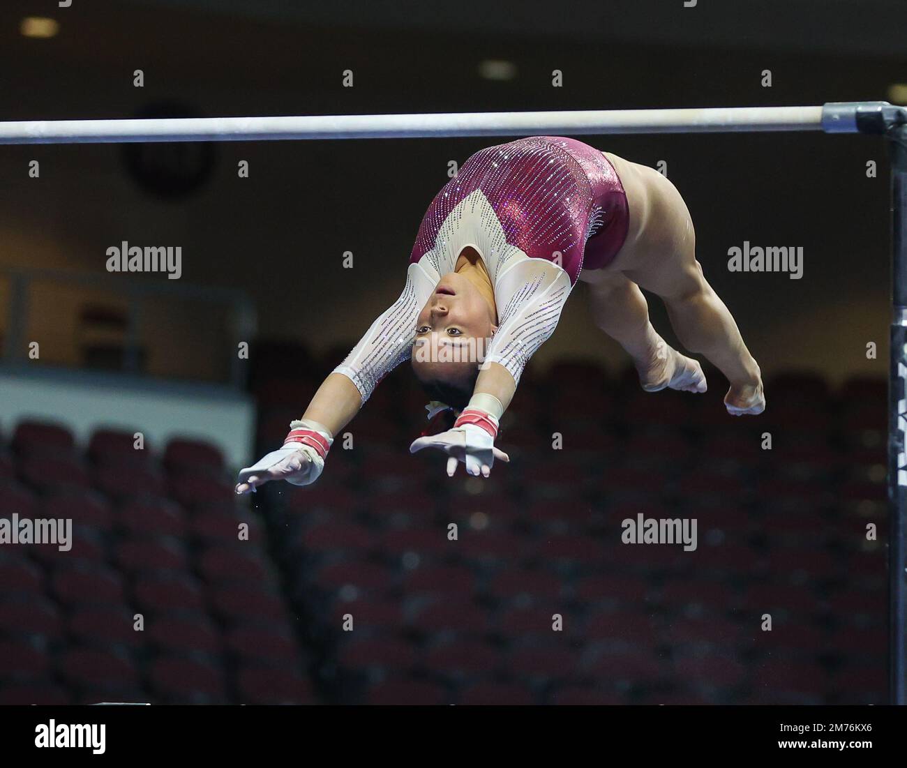 Las Vegas, NV, USA. 7th Jan, 2023. Oklahoma's Faith Torrez transitions