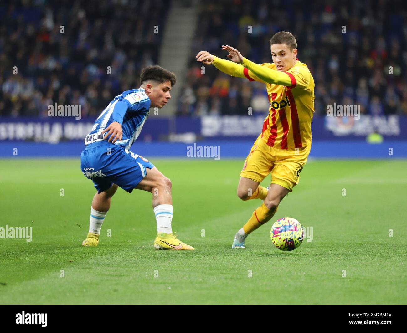 BARCELONA - JAN 7: Rodrigo Riquelme in action at the LaLiga match between  RCD Espanyol and Girona FC at the RCDE Stadium on January 7, 2023 in  Barcelo Stock Photo - Alamy