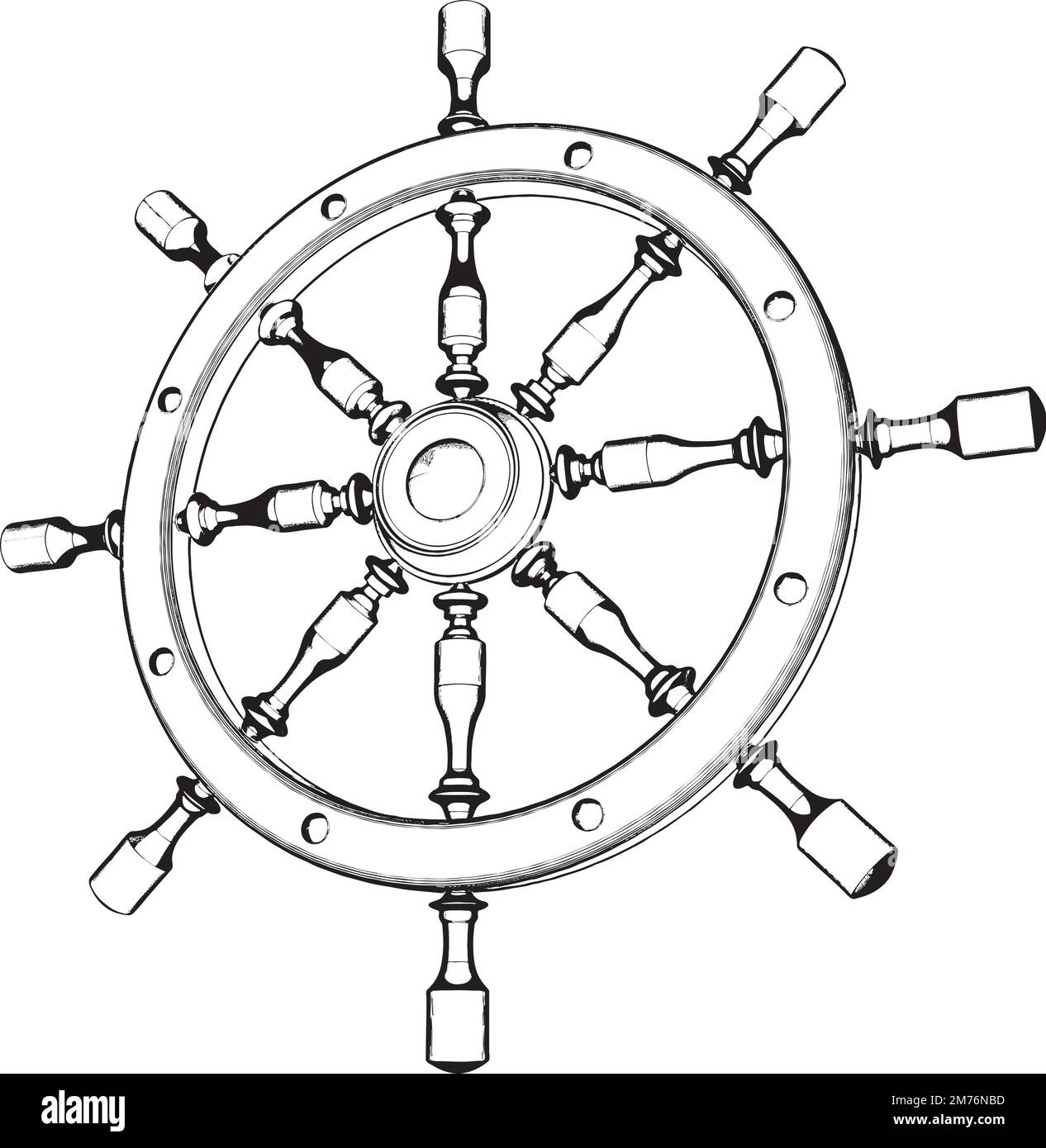 Helm Steering Wheel Vector Stock Vector Image & Art - Alamy