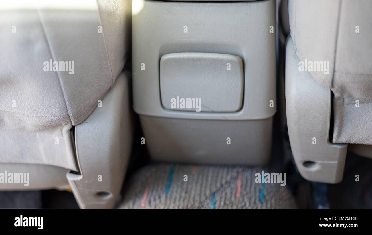 Rear seat ash tray in a car Stock Photo Alamy