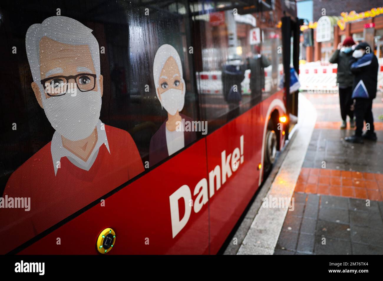 Kiel, Germany. 04th Jan, 2023. A bus operated by Kiel's public