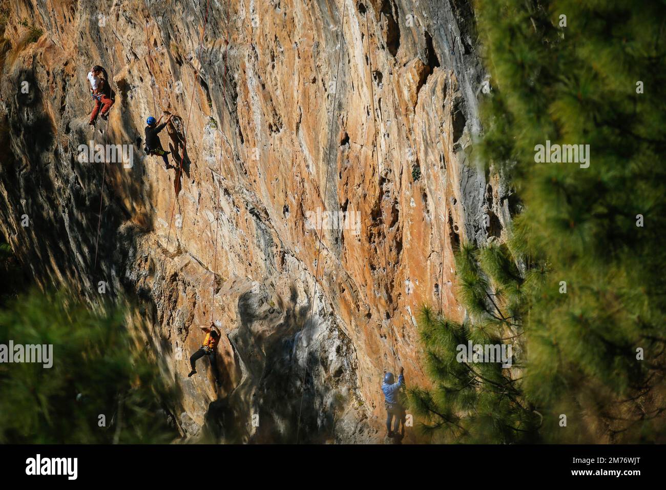 Visually impaired from all over Nepal attempt to reach the top during a ...