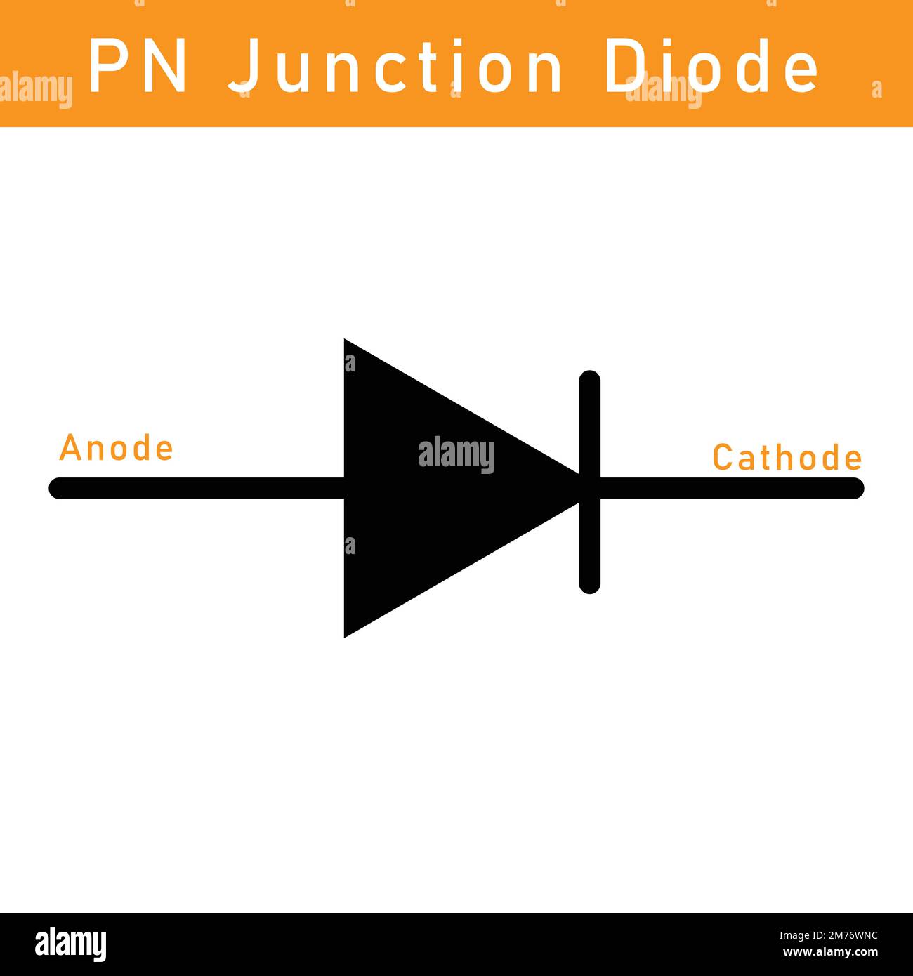 PN junction diode symbol Stock Vector Image & Art - Alamy