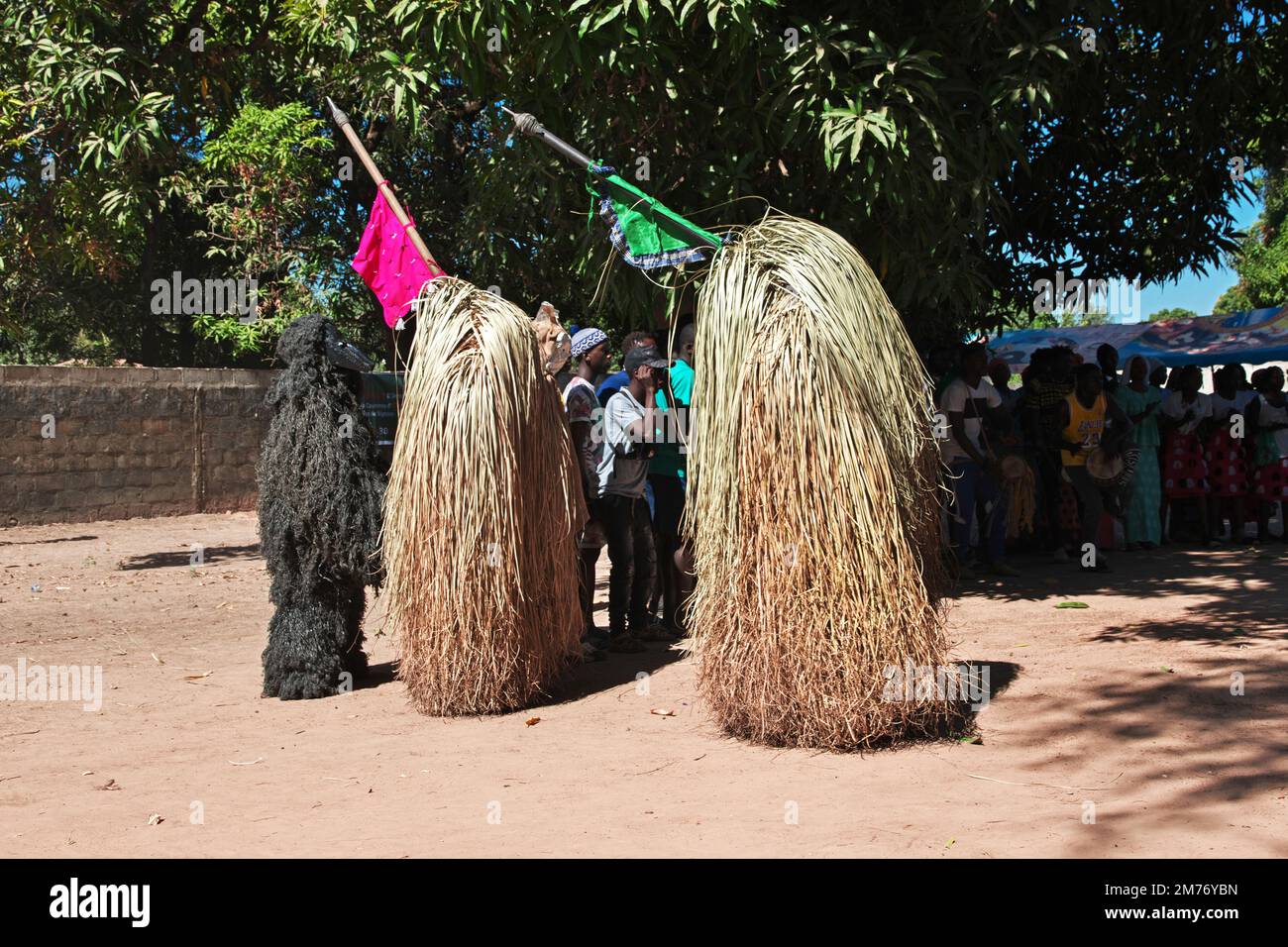 Kumpo dance with masks in Senegal, West Africa Stock Photo Alamy