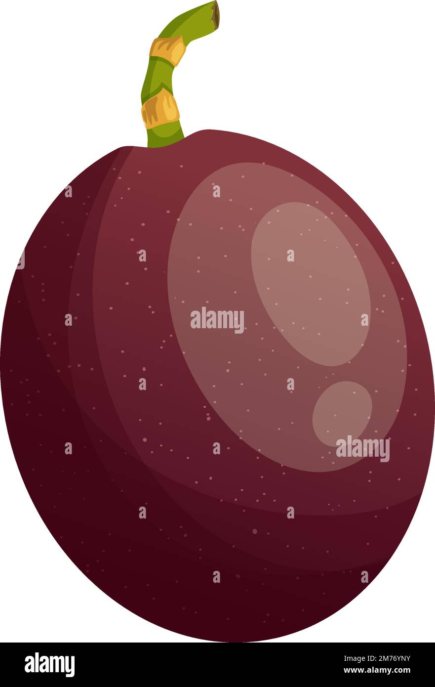 Passion fruit cartoon vector illustration stock vector image art alamy