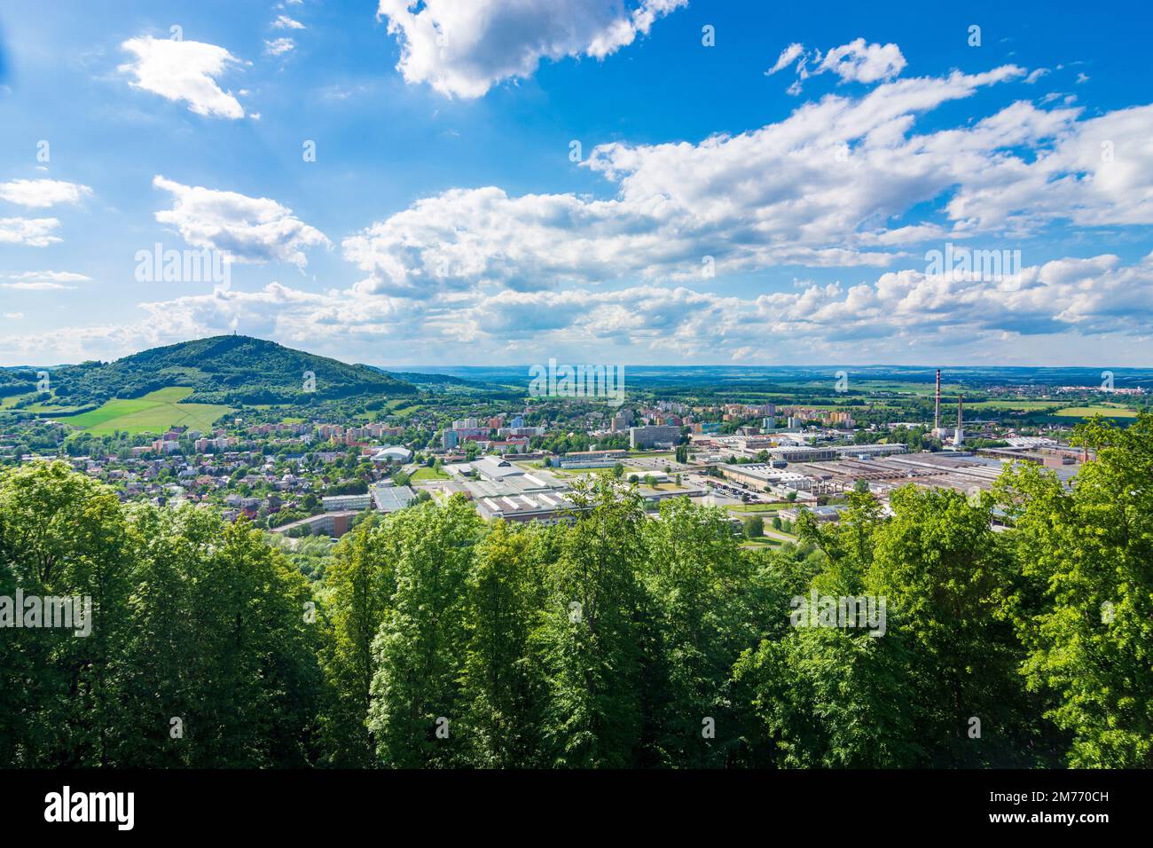 View to koprivnice nesselsdorf with tatra factory hires stock