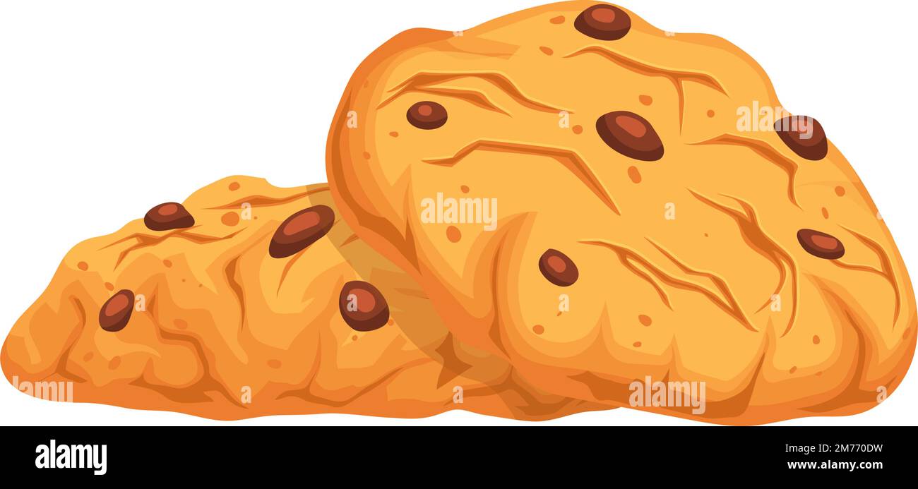 oatmeal cookies cartoon vector illustration Stock Vector Image & Art