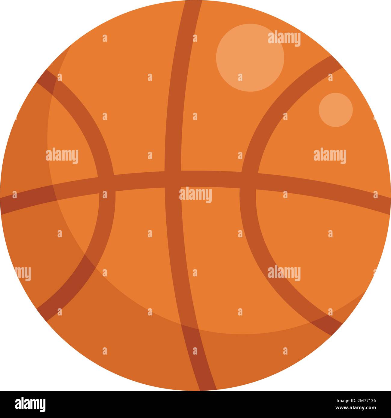 Basketball ball icon flat vector. Gym sport. Bar fun isolated Stock Vector