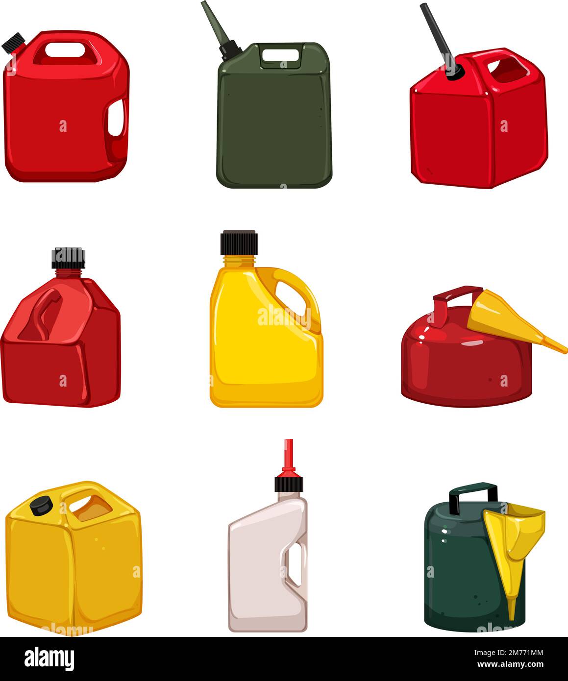 fuel can set cartoon vector illustration Stock Vector Image & Art Alamy