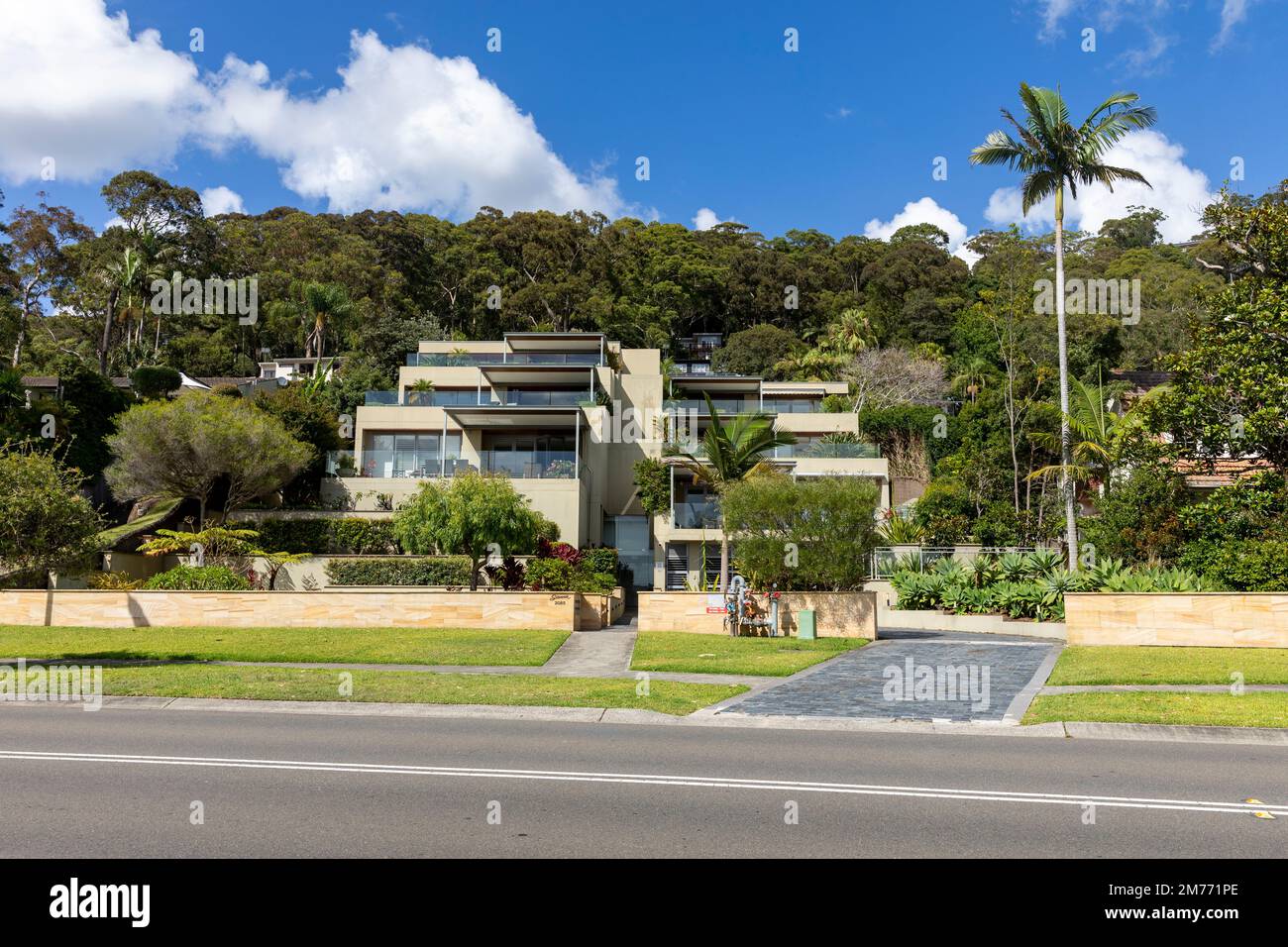 Luxury home apartments in Bayview Sydney northern beaches area, mature