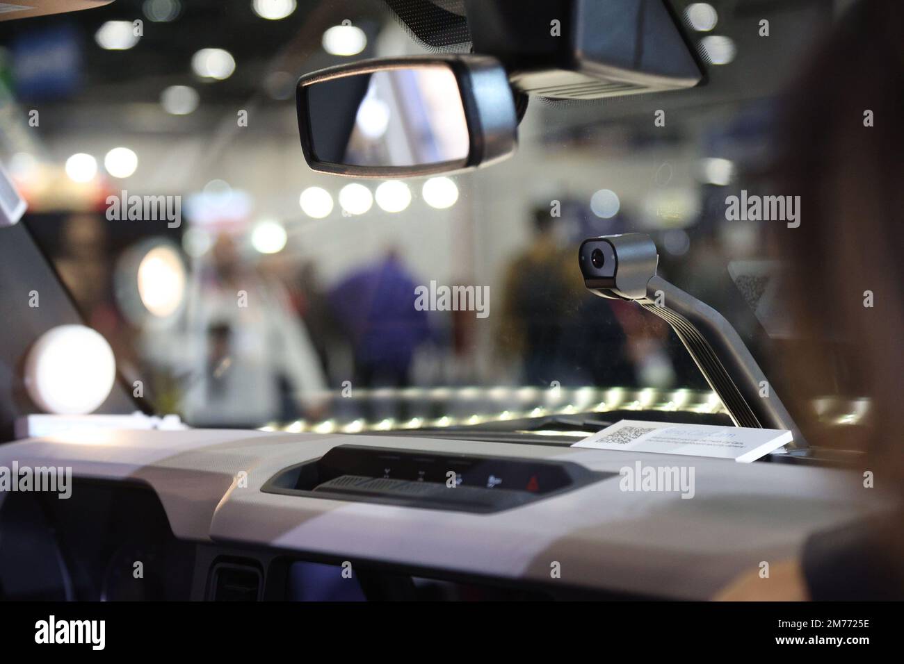 Las Vegas, United States. 07th Jan, 2023. A view of the Ring Car Cam, a