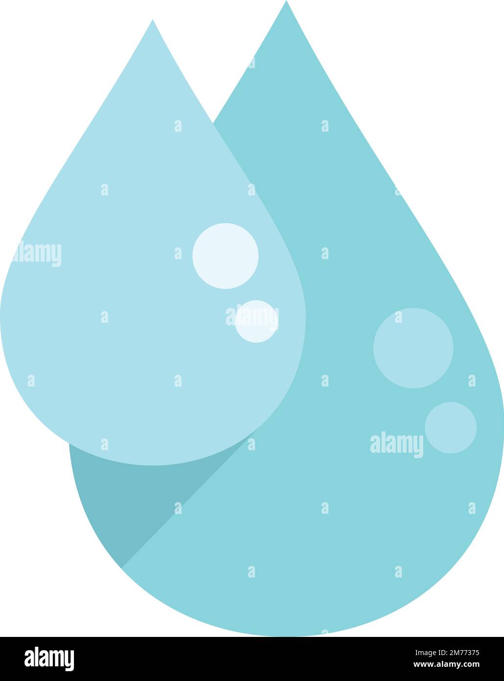 Water eco icon flat vector. Nature power. Electric safe isolated Stock ...