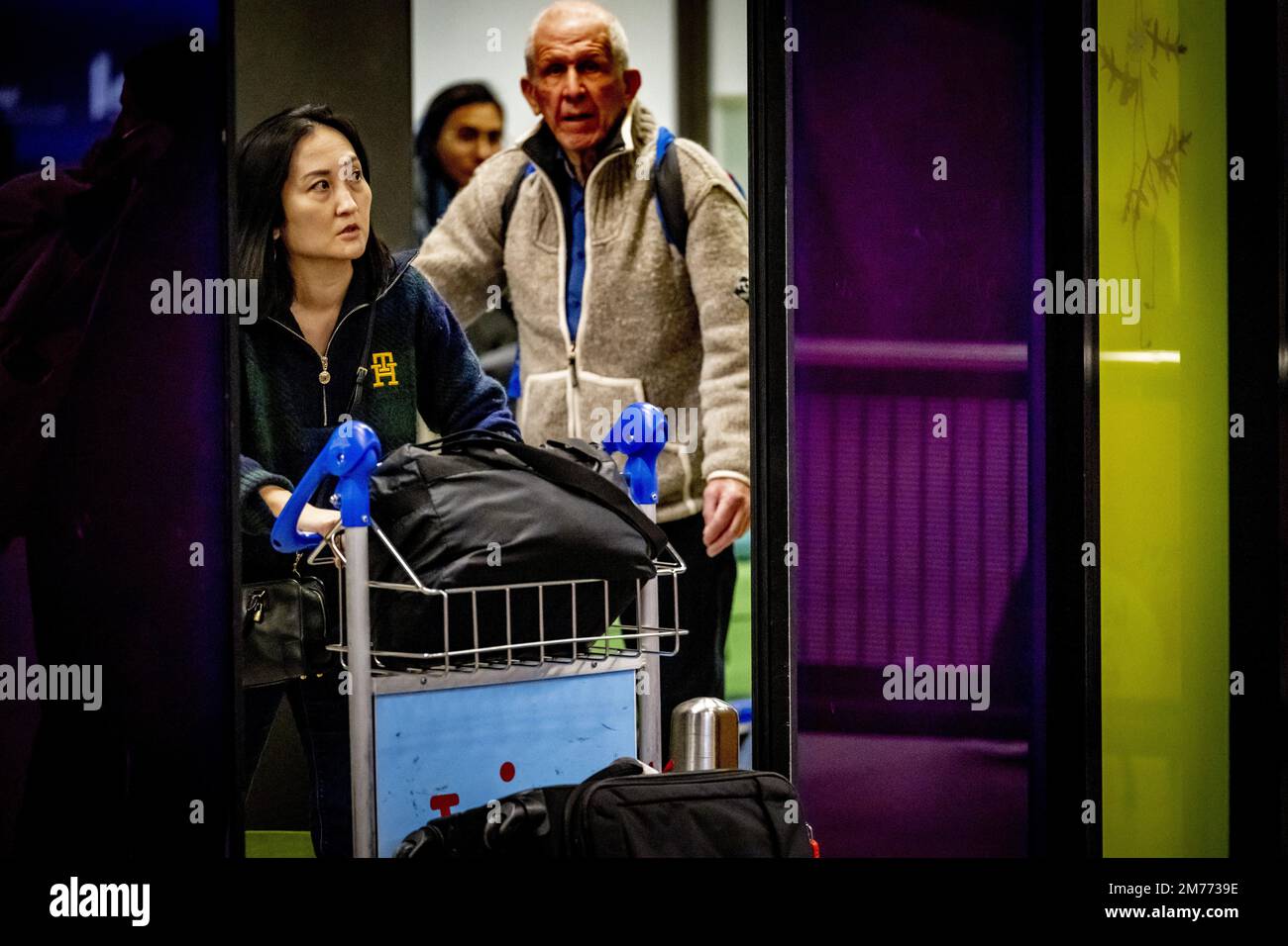 China, Hong Kong, Checkered Bags, full frame Stock Photo - Alamy